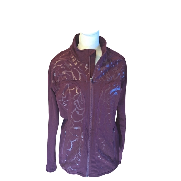 Fabletics Jackets & Blazers - Fabletics Maroon Utility Jacket